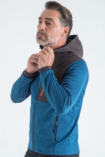 Climbolic Apex Outdoor Kapüşonlu Polar Petrol - XL