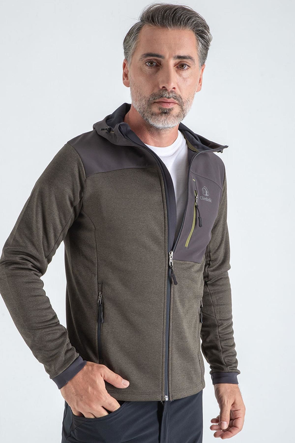 Climbolic Apex Outdoor Kapüşonlu Polar Haki - XL