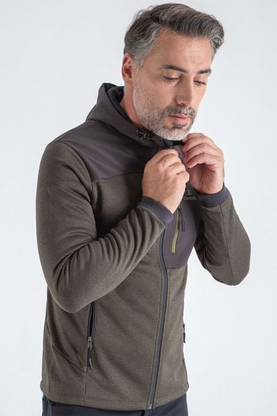 Climbolic Apex Outdoor Kapüşonlu Polar Haki - XL