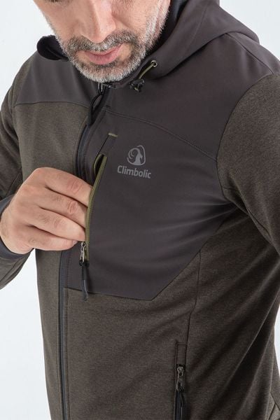 Climbolic Apex Outdoor Kapüşonlu Polar Haki - XL