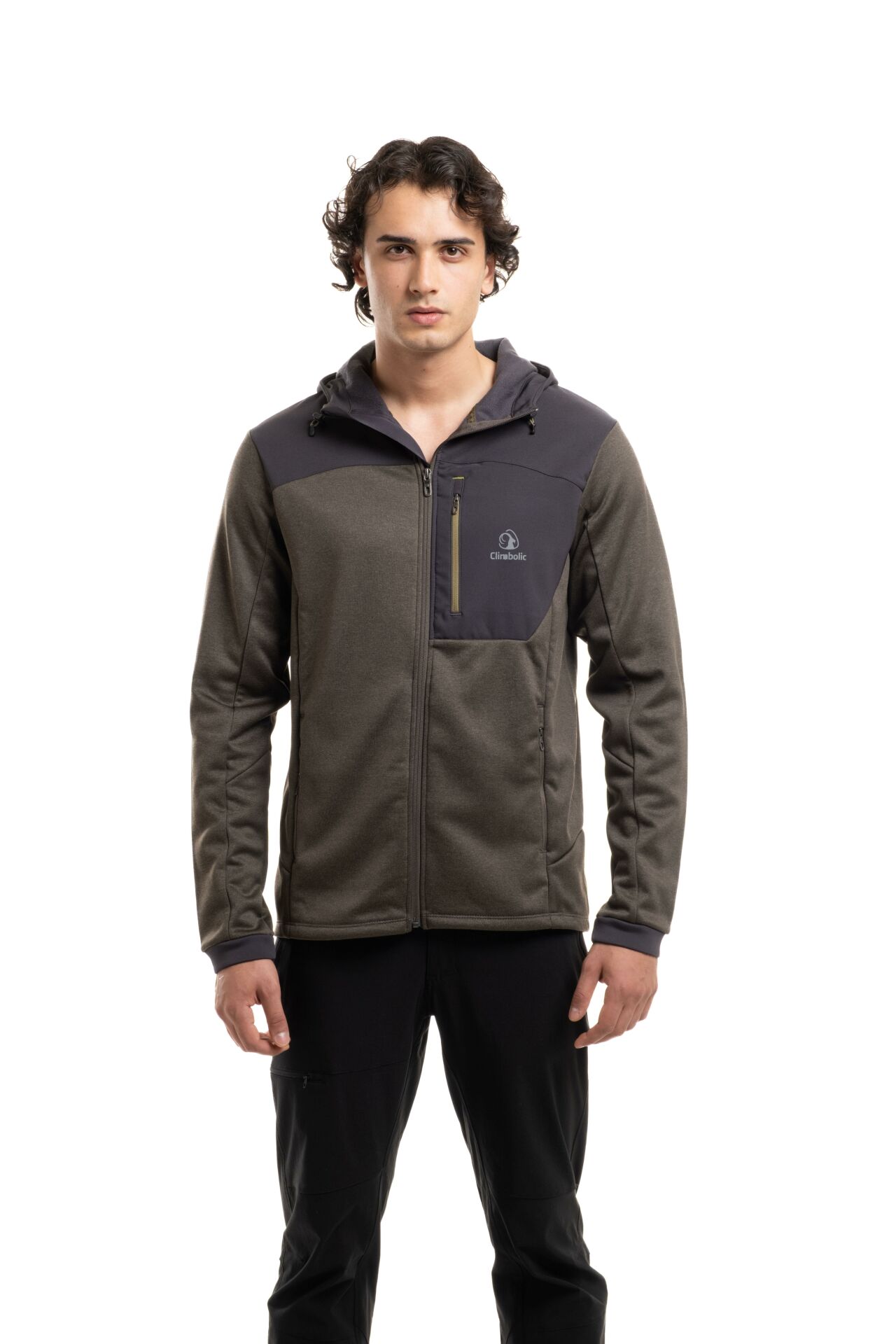 Climbolic Apex Outdoor Kapüşonlu Polar Haki - XL