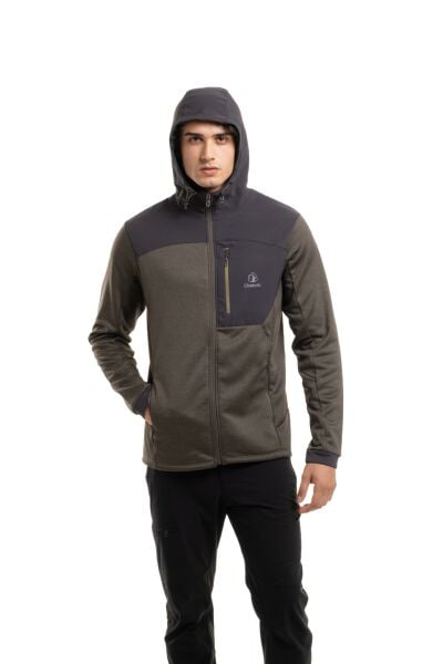 Climbolic Apex Outdoor Kapüşonlu Polar Haki - XL