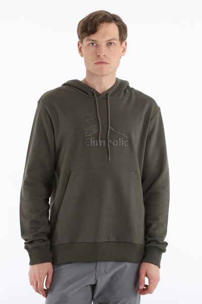 Climbolic Bronze Kapüşonlu Unisex Sweatshirt Haki - XL