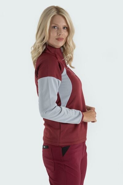Climbolic Onyx Outdoor Polar Sweat Bordo Açık Gri - M