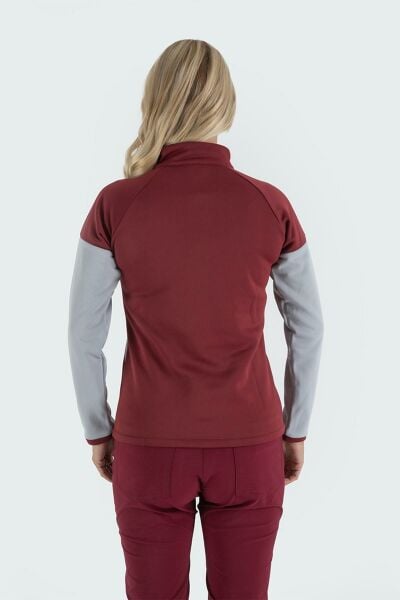 Climbolic Onyx Outdoor Polar Sweat Bordo Açık Gri - M