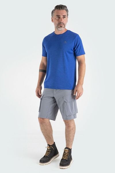 Climbolic LEAP OUTDOOR ERKEK T-SHIRT Saks Mavi - L