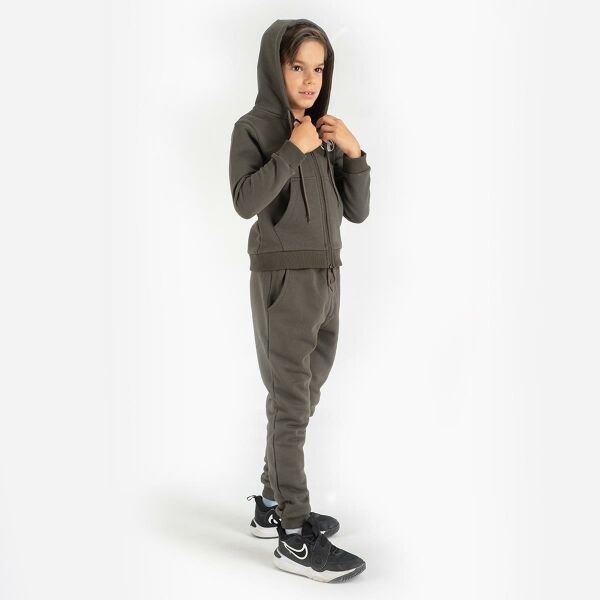 Climbolic Talc Kapüşonlu Çocuk Sweat Haki - 08 YAŞ