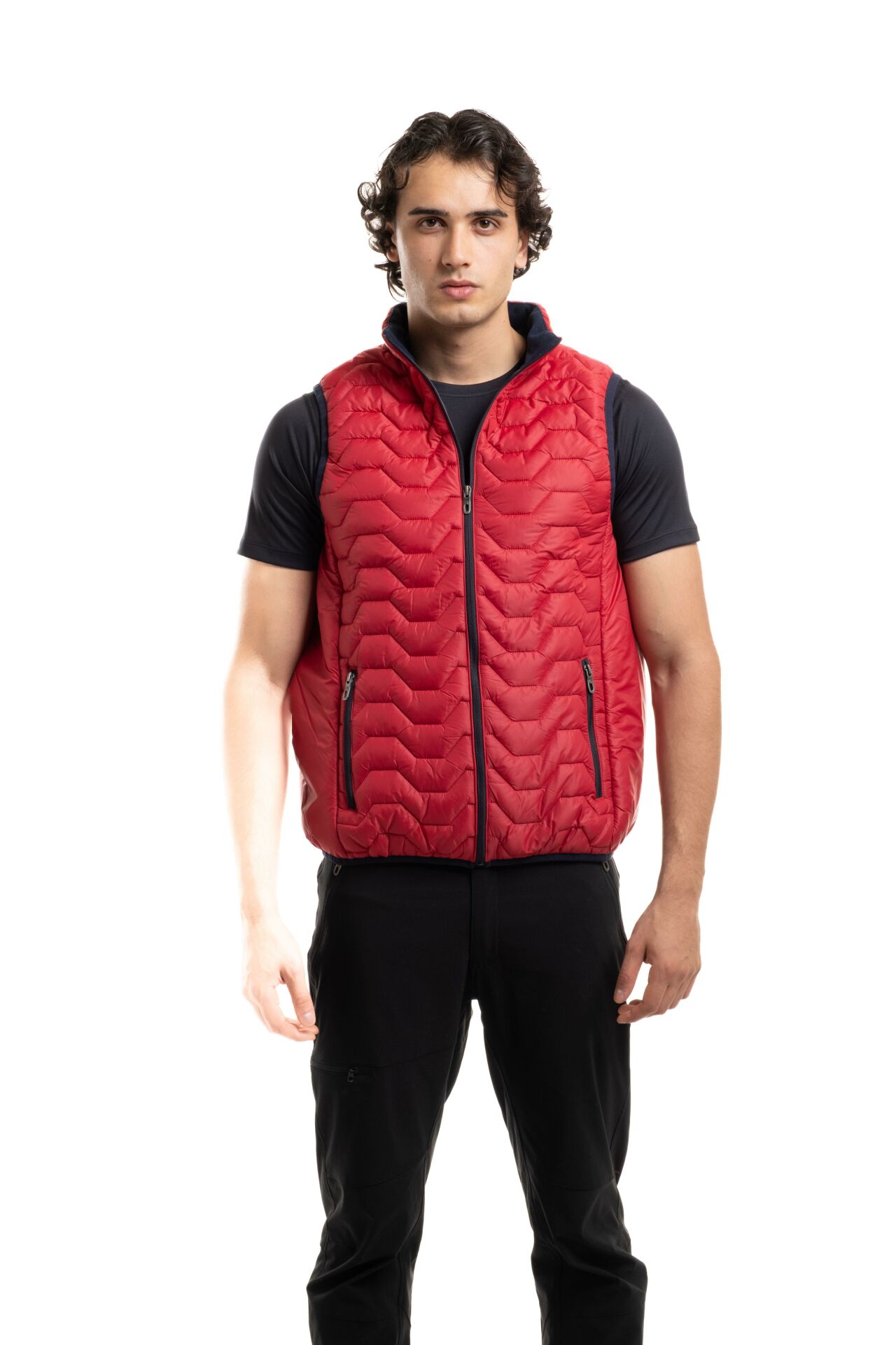 Climbolic 5253 Kapitone Erkek Yelek Haki Siyah - S