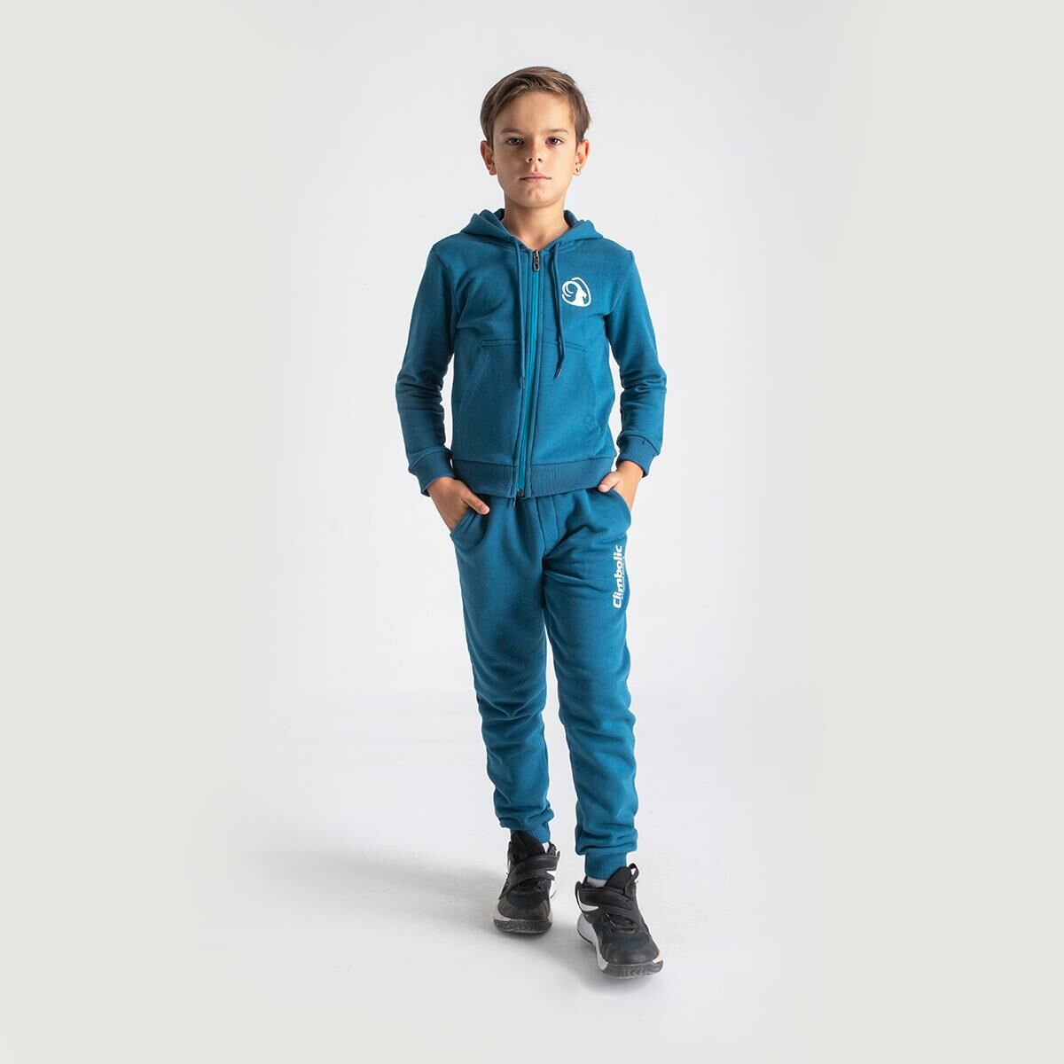Climbolic Talc Kapüşonlu Çocuk Sweat Petrol - 08 YAŞ