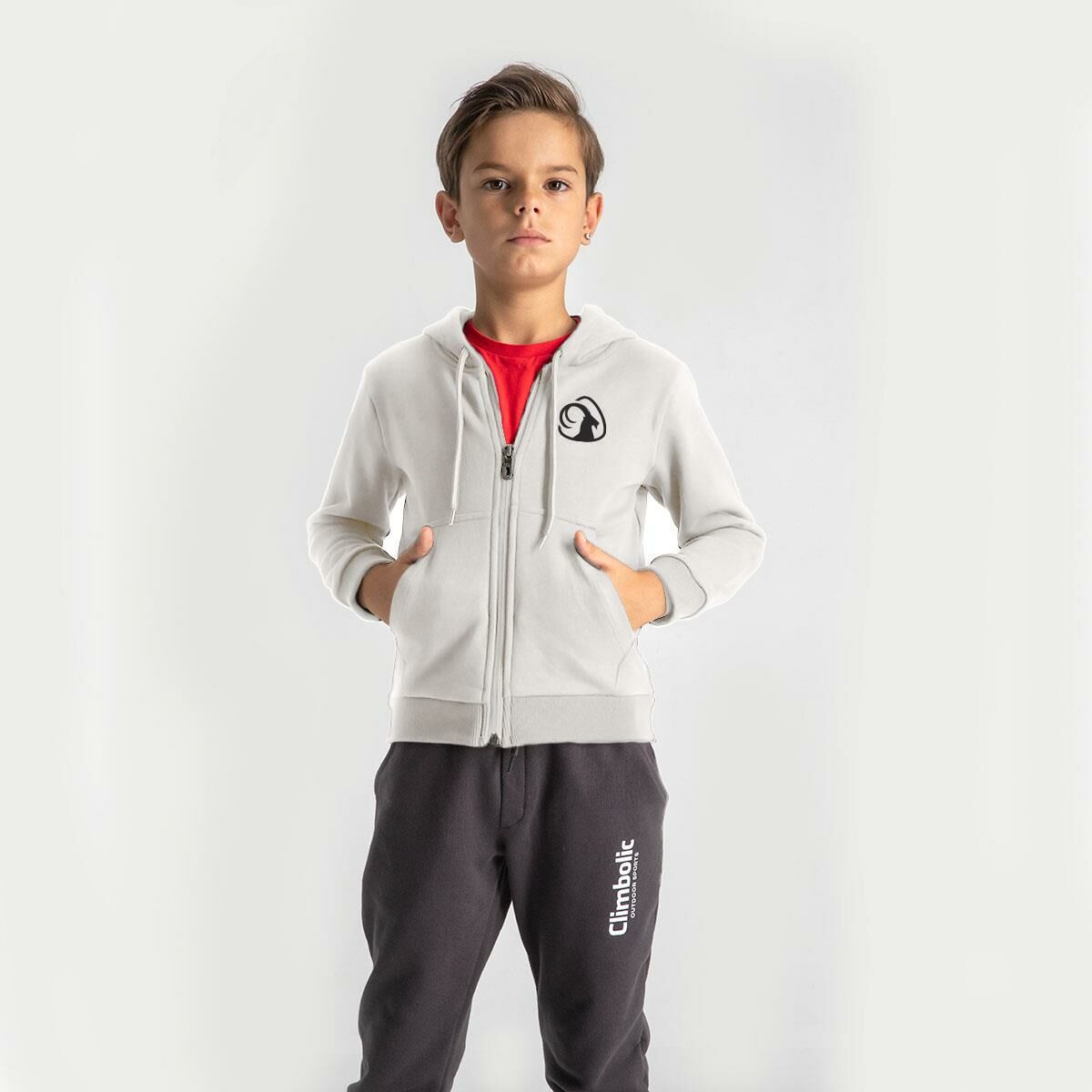 Climbolic Talc Kapüşonlu Çocuk Sweat Ekru - 08 YAŞ