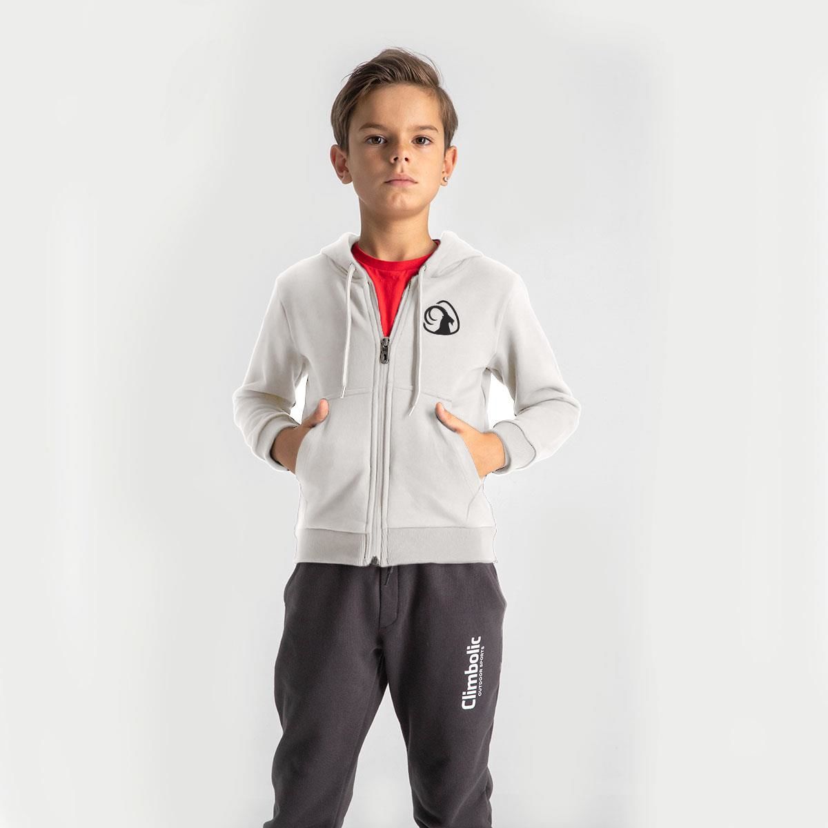 Climbolic Talc Kapüşonlu Çocuk Sweat Ekru - 08 YAŞ