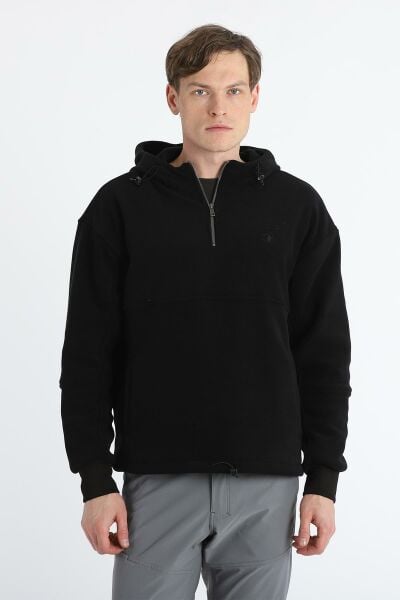 Climbolic Dawn Yarım Fermuarlı Polar Siyah - XL
