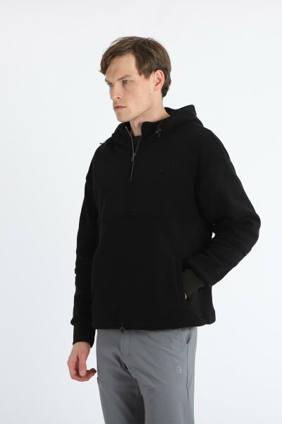 Climbolic Dawn Yarım Fermuarlı Polar Siyah - XL