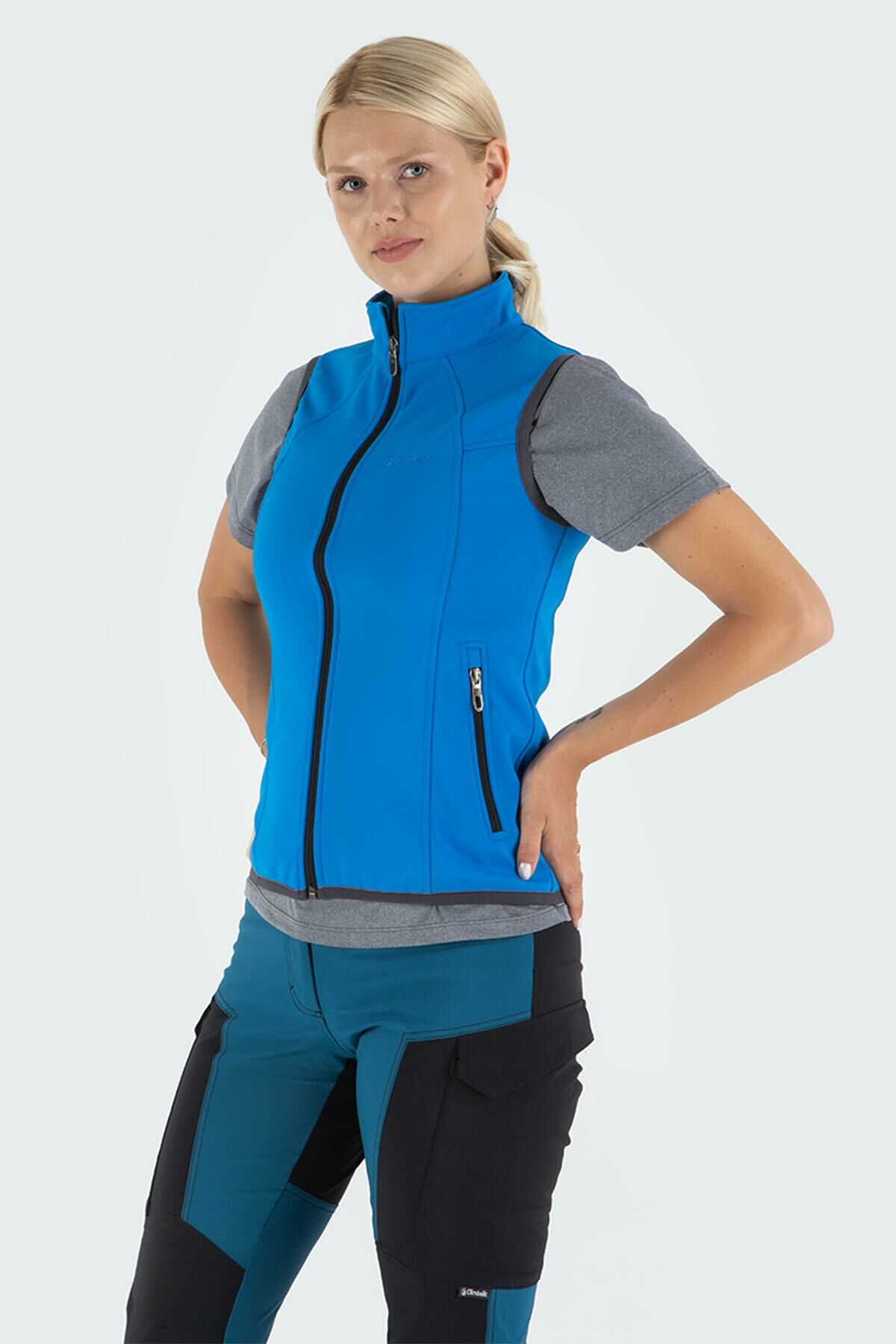 Climbolic Ruby Outdoor Softshell Yelek Mavi - XS