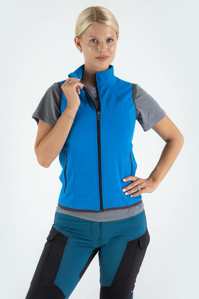 Climbolic Ruby Outdoor Softshell Yelek Mavi - XS