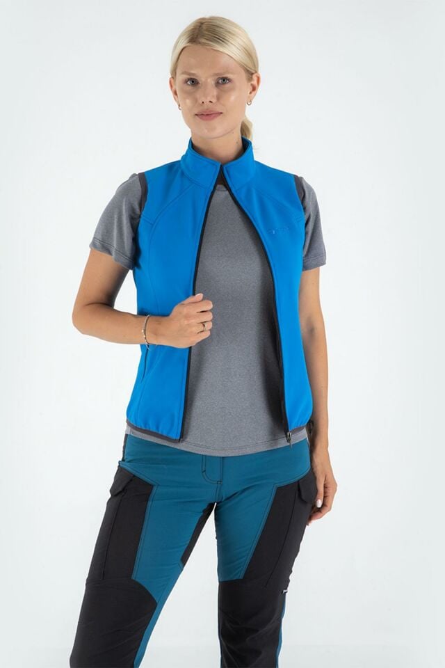 Climbolic Ruby Outdoor Softshell Yelek Mavi - XS