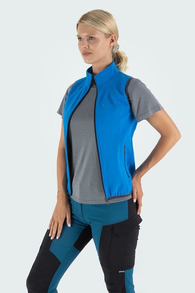 Climbolic Ruby Outdoor Softshell Yelek Mavi - XS