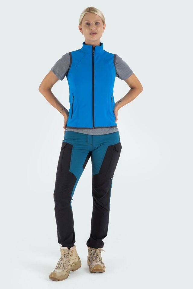 Climbolic Ruby Outdoor Softshell Yelek Mavi - XS