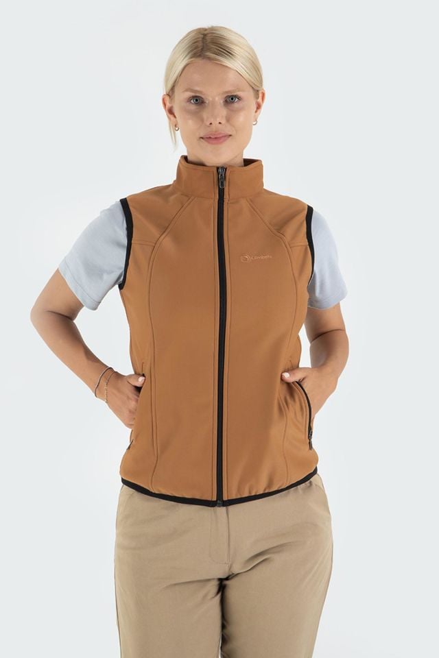 Climbolic Ruby Outdoor Softshell Yelek Kahverengi - XS