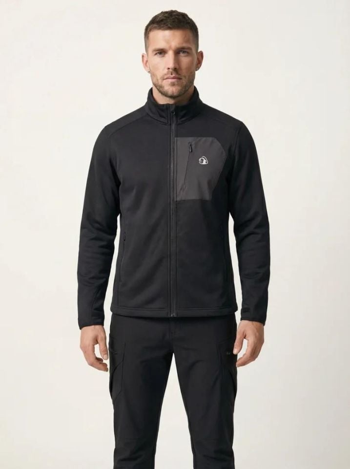 Climbolic URB Merih Outdoor Polar Ceket Siyah - S