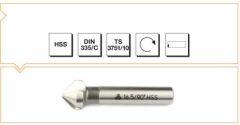 Ø6,3mm Hss 3 Ağızlı Silindirik Saplı Havşa Freze-90°