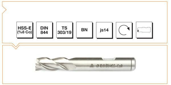 Silindirik Saplı Parmak Freze 3MM