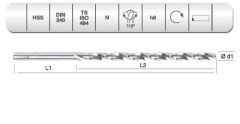 Ø14,5mm Hss Uzun Matkap DIN340