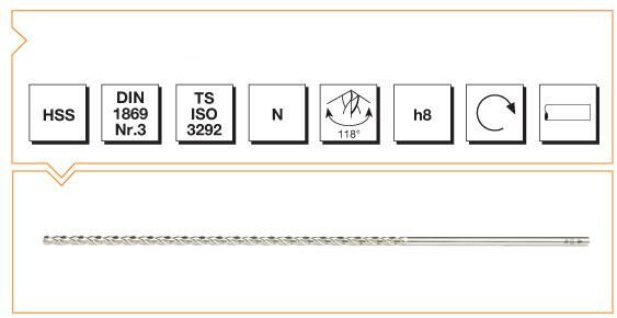 Ø3,5mm Hss Uzun Matkap 1869-3