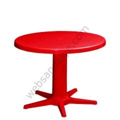 Ftiotis Yuvarlak Plastik Masa 85x85 Yeşil