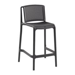 Buton PP Plastik Bar Sandalyesi 65 cm - Antrasit
