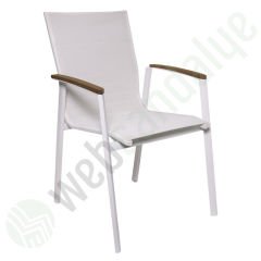 Meram Pedli Dış Mekan Sandalyesi Beyaz