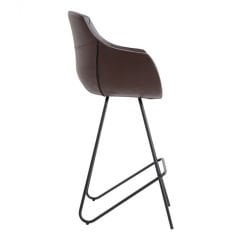 Street Geniş Boyalı Eyfel Ayaklı Bar Sandalyesi 65 cm