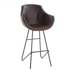 Street Geniş Boyalı Eyfel Ayaklı Bar Sandalyesi 65 cm