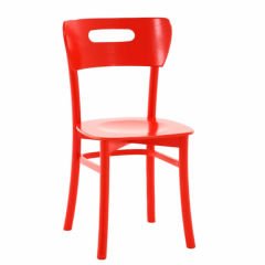 Babs Kırmızı Ahşap Sandalye