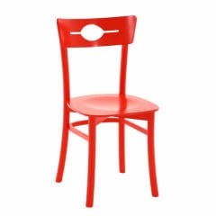 Carla Kırmızı Ahşap Sandalye