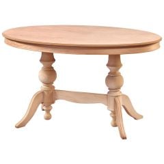Fedes 150'lık Oval Ham Ahşap Masa