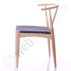 Abarko Natural Cilalı Ahşap Sandalye Siyah