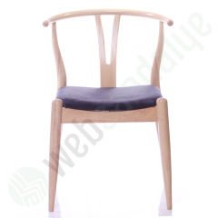 Abarko Natural Cilalı Ahşap Sandalye Siyah