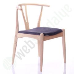 Abarko Natural Cilalı Ahşap Sandalye Siyah