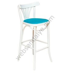 Grovo Döşemeli Thonet Ahşap Bar Sandalyesi