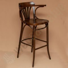 Akos Thonet Ahşap Bar Sandalyesi Ceviz