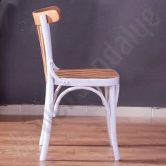 Gopez Thonet Ahşap Sandalye Beyaz Natural