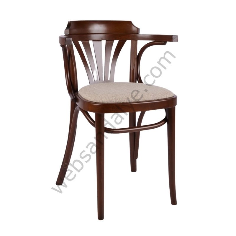 Bix Döşemeli Thonet Ahşap Sandalye