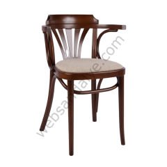 Bix Döşemeli Thonet Ahşap Sandalye