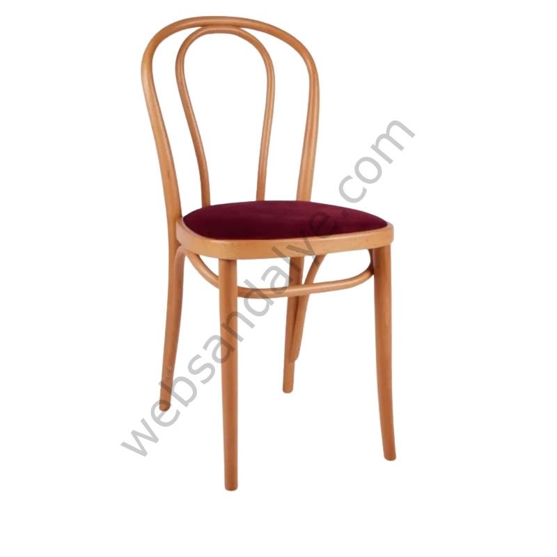 Axes Döşemeli Thonet Ahşap Sandalye