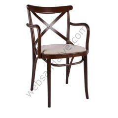 King Döşemeli Thonet Ahşap Sandalye