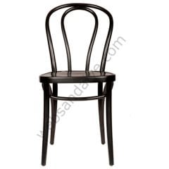 Axes Thonet Ahşap Sandalye Siyah