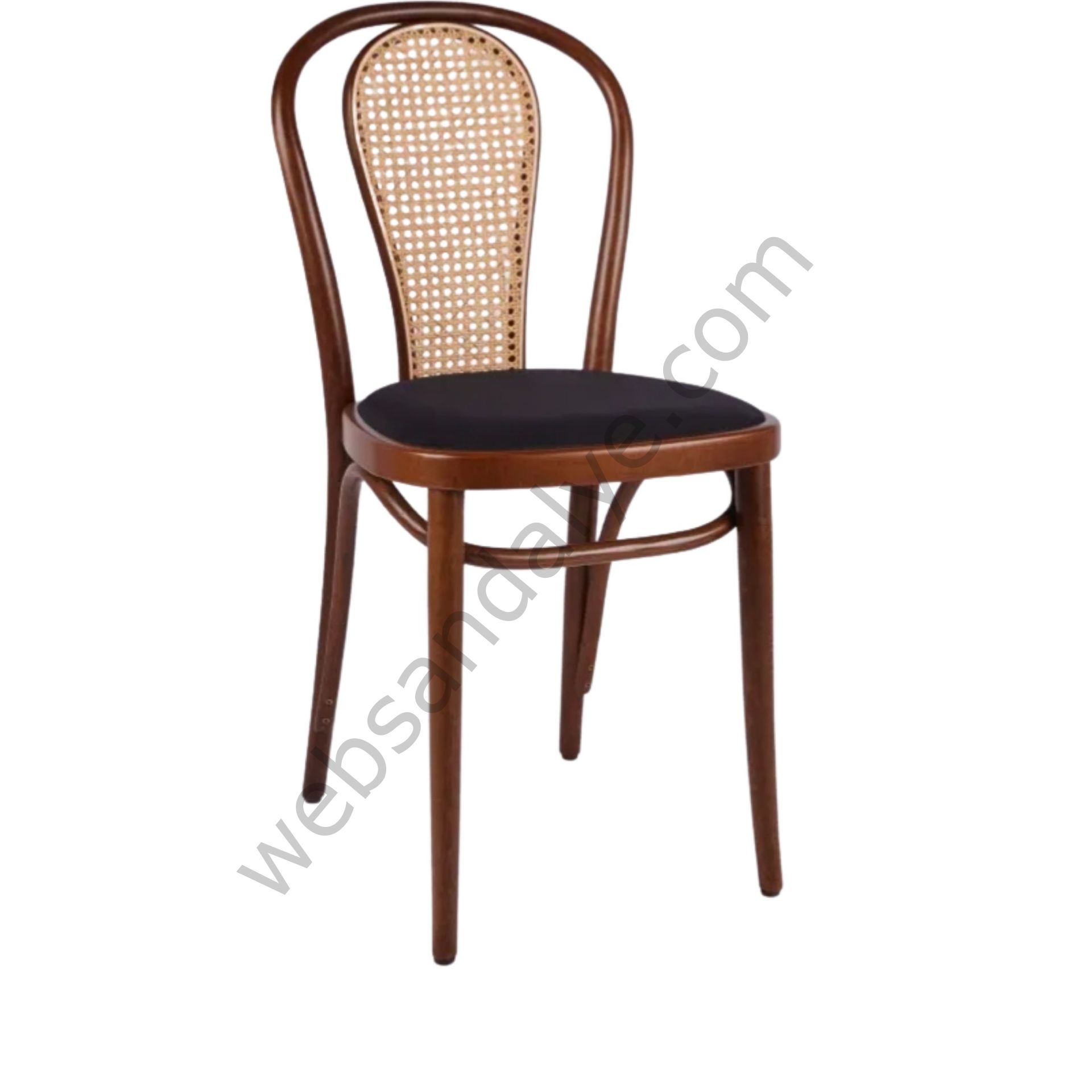 Kopuz Hasırlı Döşemeli Thonet Ahşap Sandalye