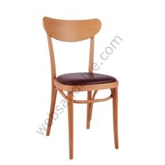 Kupa Döşemeli Thonet Ahşap Sandalye