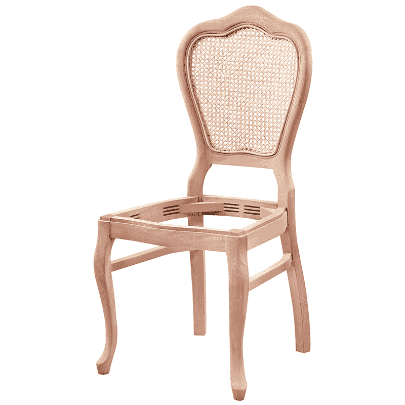 Tilburg Klasik Hasırlı Ham Ahşap Sandalye
